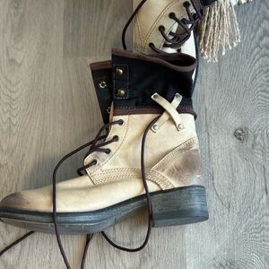 Matisse Tan and Brown Ankle Boots